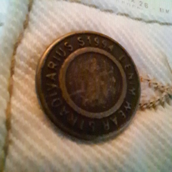 STRADIVARIUS NWT 2 TONES MOM FIT jeans denim Sz 4 or 26 waist MADE IN MOROCCO - Picture 8 of 13